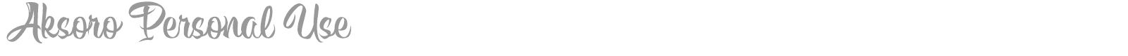 Aksoros font preview